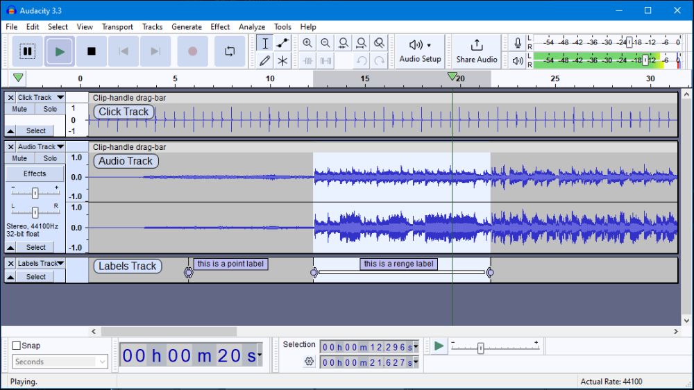 Audacity interface preview 4