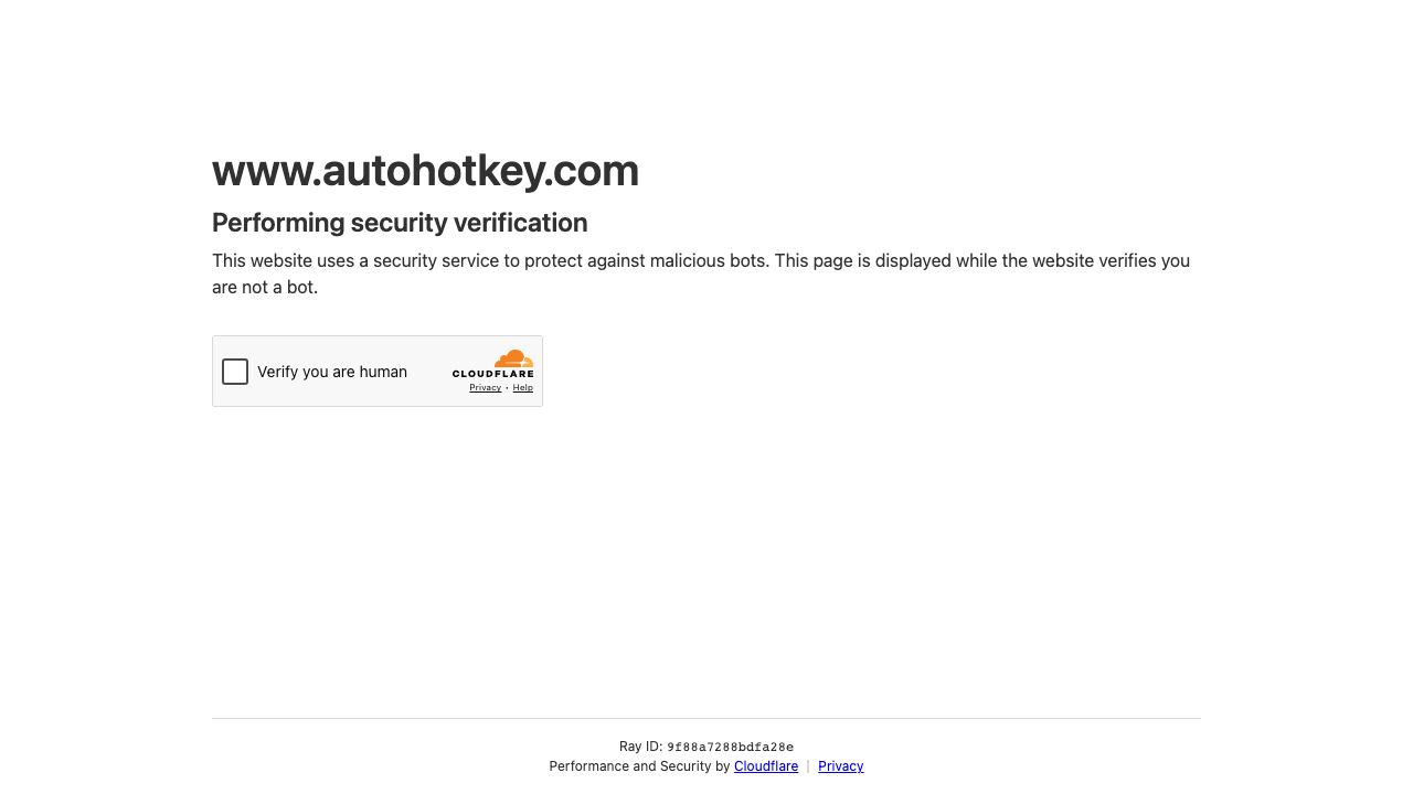 AutoHotkey official website preview