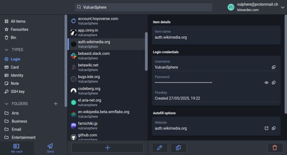 Bitwarden interface preview 1