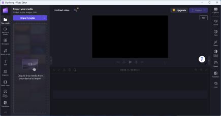 Clipchamp interface preview 1