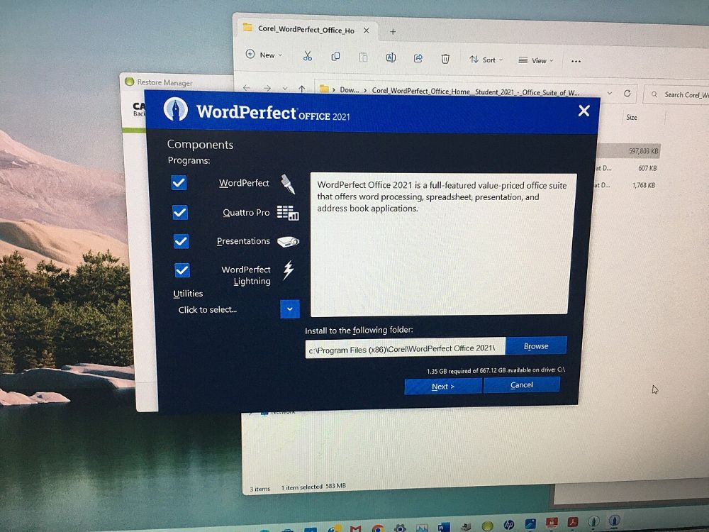 Corel WordPerfect interface preview 3