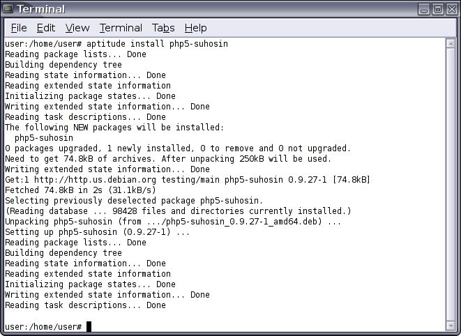 Debian interface preview 1