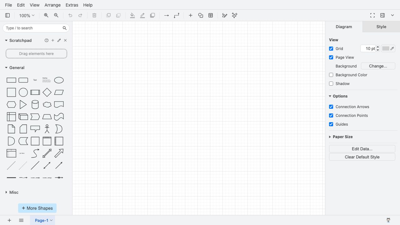 draw.io official website preview