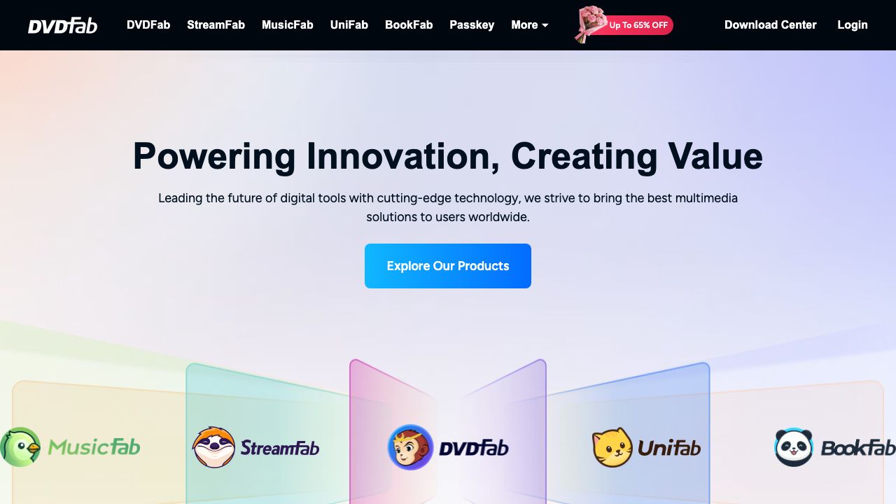 DVDFab official website preview