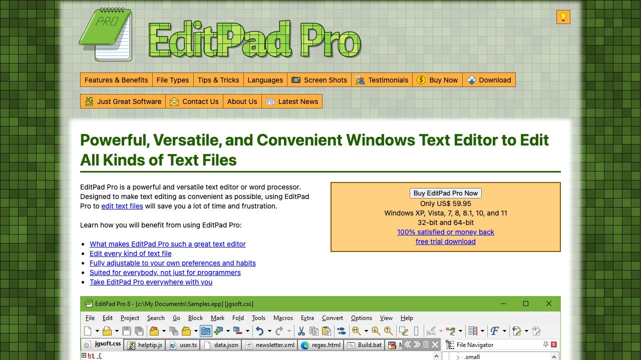 EditPad Pro official website preview
