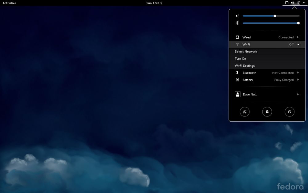 Fedora Workstation interface preview 2