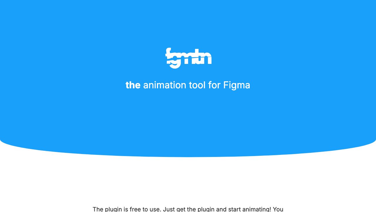 Figmotion official website preview
