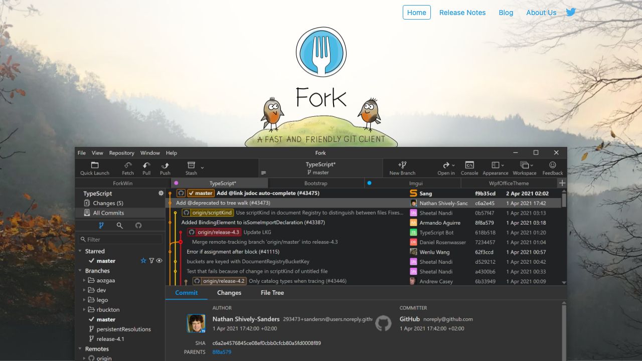 Fork official website preview