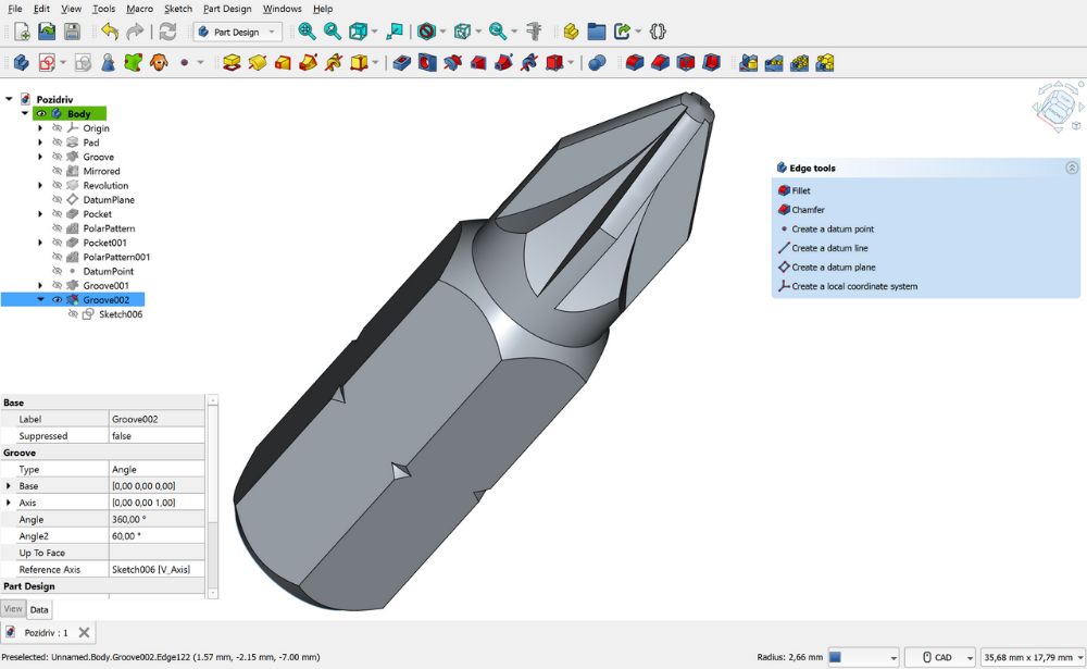 FreeCAD interface preview 2