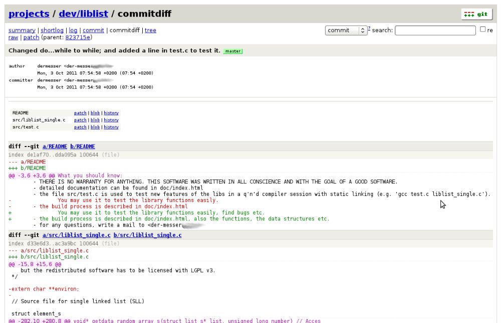 Git Extensions interface preview 2