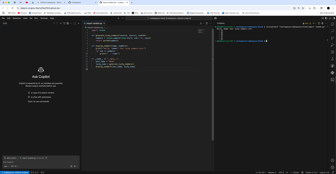 GitHub Copilot interface preview 1
