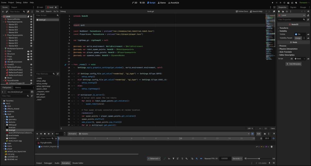 Godot Engine interface preview 1