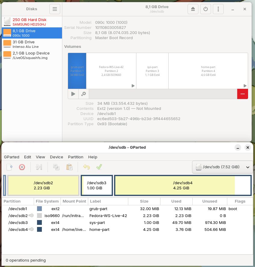 GParted interface preview 3