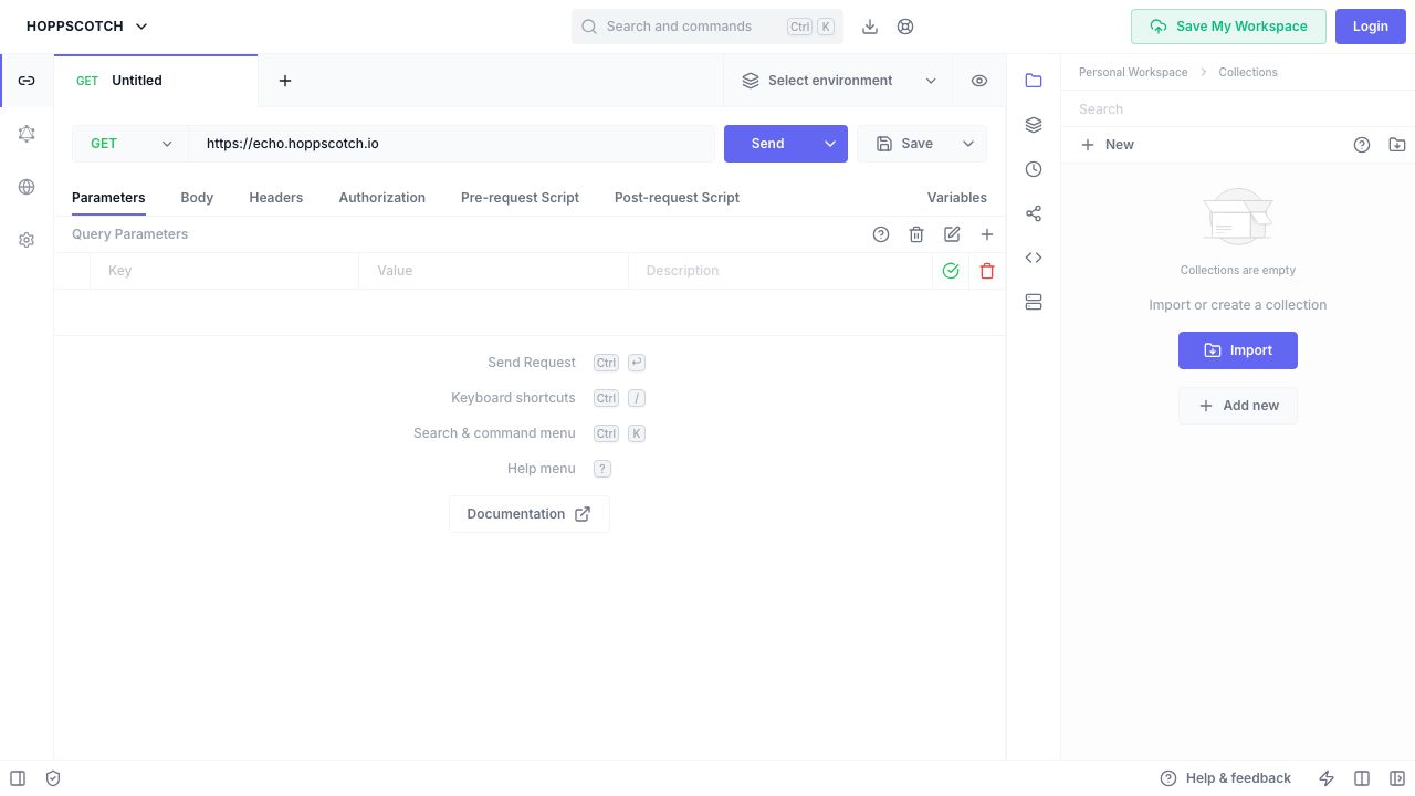 Hoppscotch official website preview
