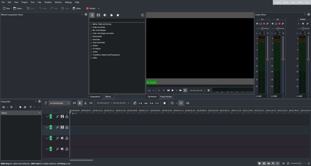 Kdenlive Video Editor interface preview 1