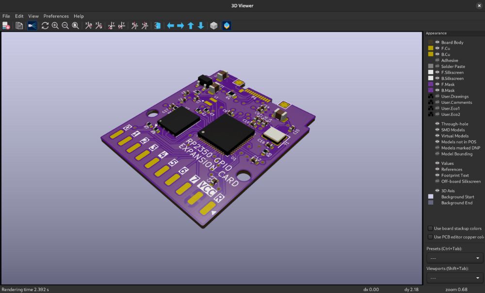 KiCad interface preview 2