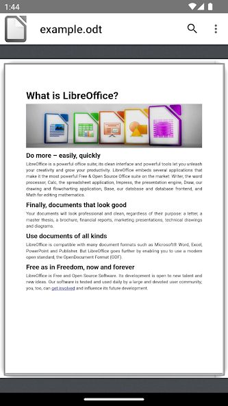 LibreOffice interface preview 2
