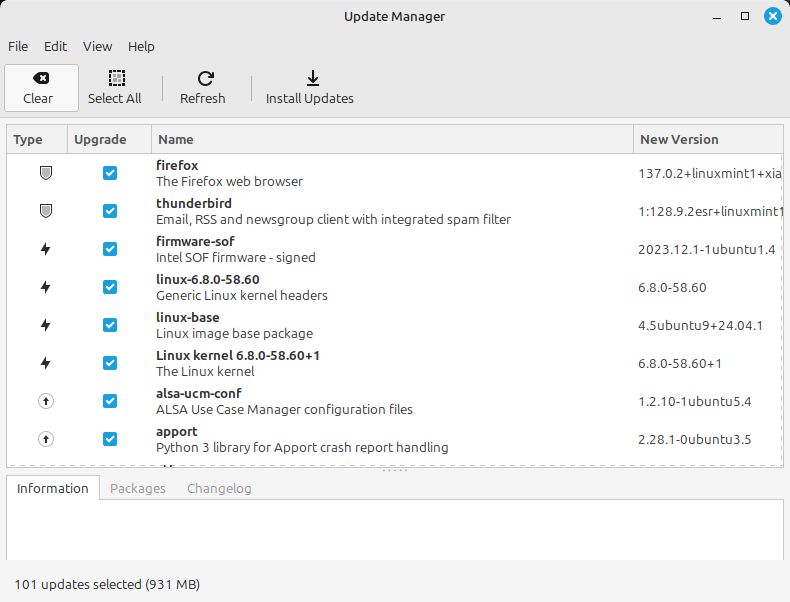 Linux Mint interface preview 3
