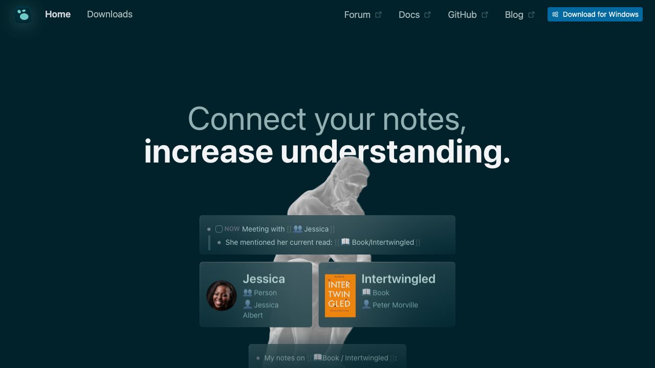 Logseq official website preview
