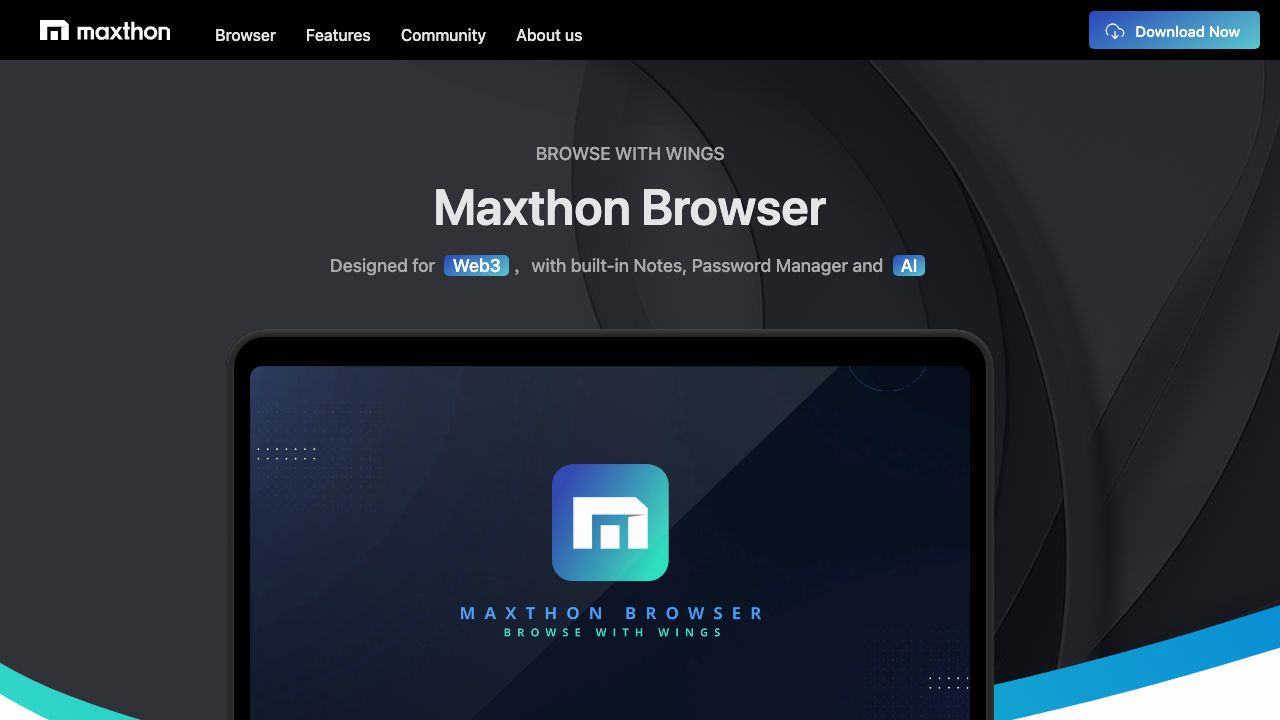Maxthon Browser official website preview