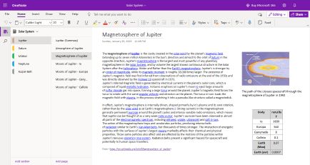 Microsoft OneNote interface preview 3