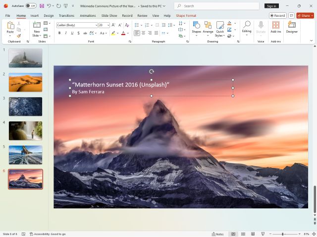 Microsoft PowerPoint interface preview 1