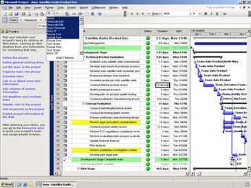 Microsoft Project interface preview 2