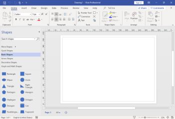 Microsoft Visio interface preview 1