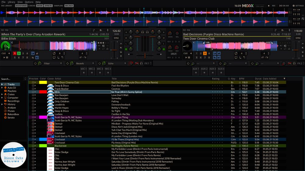 Mixxx interface preview 1