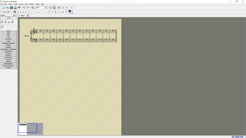 MuseScore interface preview 3
