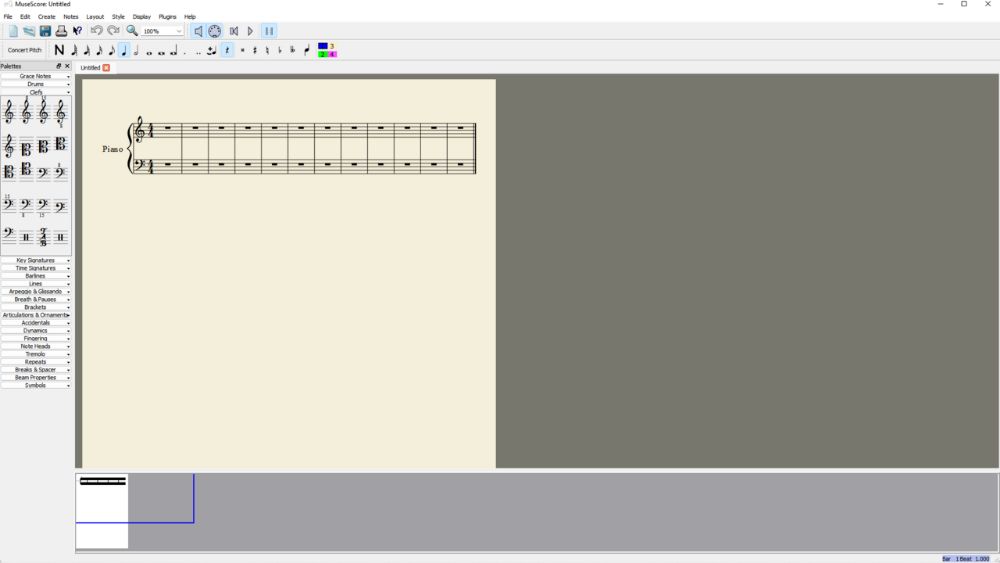 MuseScore interface preview 4