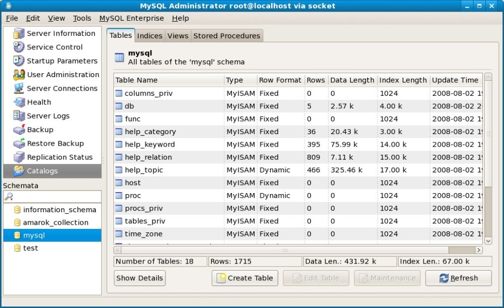 MySQL Workbench interface preview 2