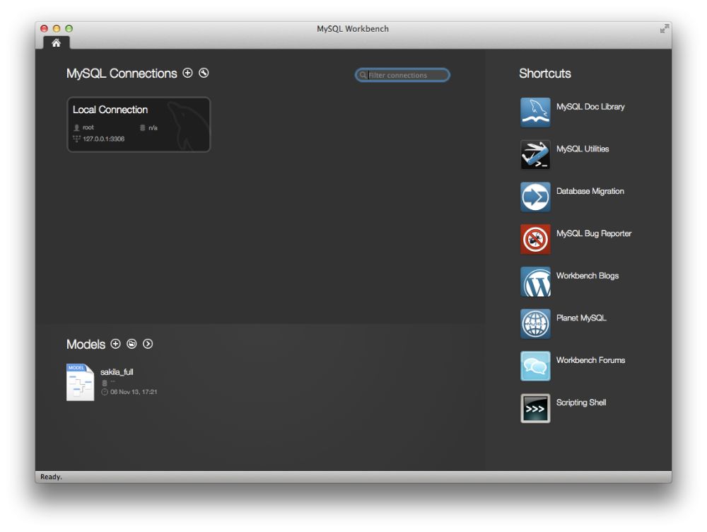 MySQL Workbench interface preview 3