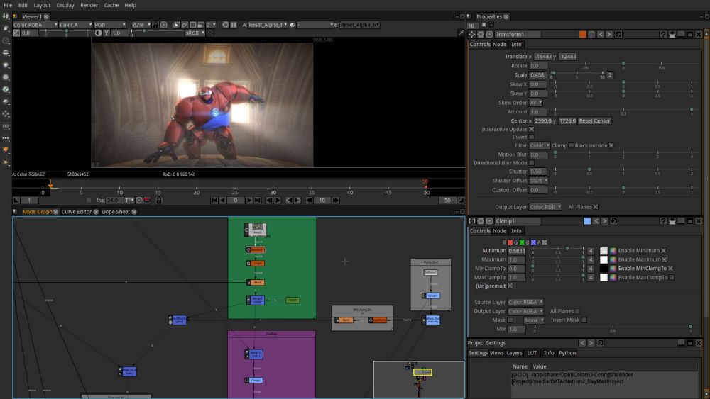 Natron VFX interface preview 1