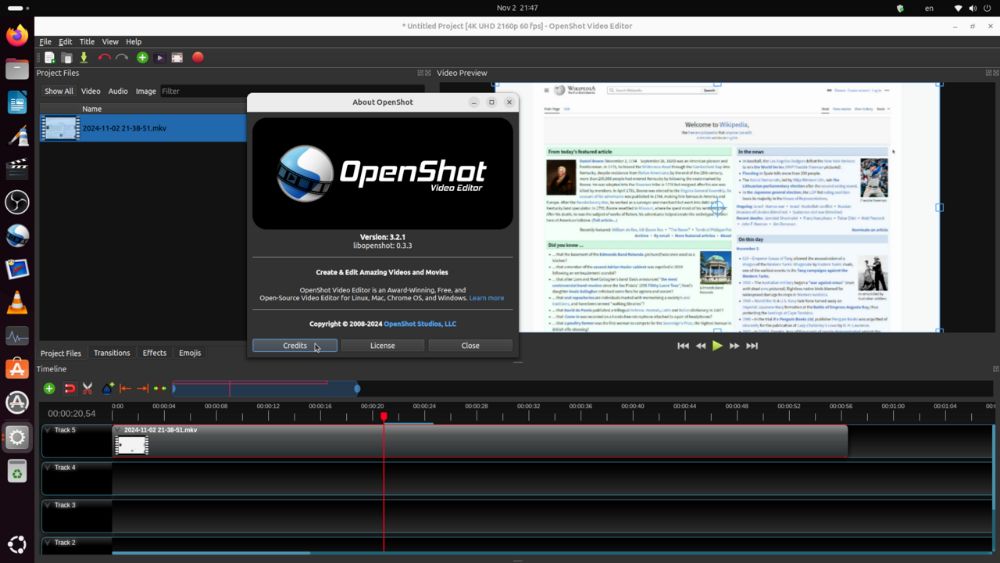 OpenShot interface preview 2