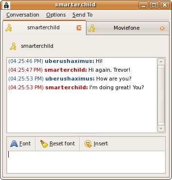 Pidgin IM interface preview 3