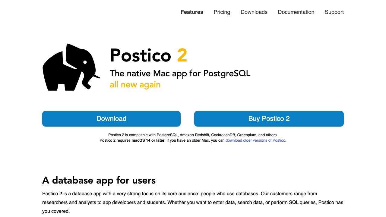 Postico official website preview