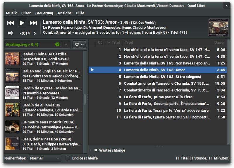 Quod Libet interface preview 3