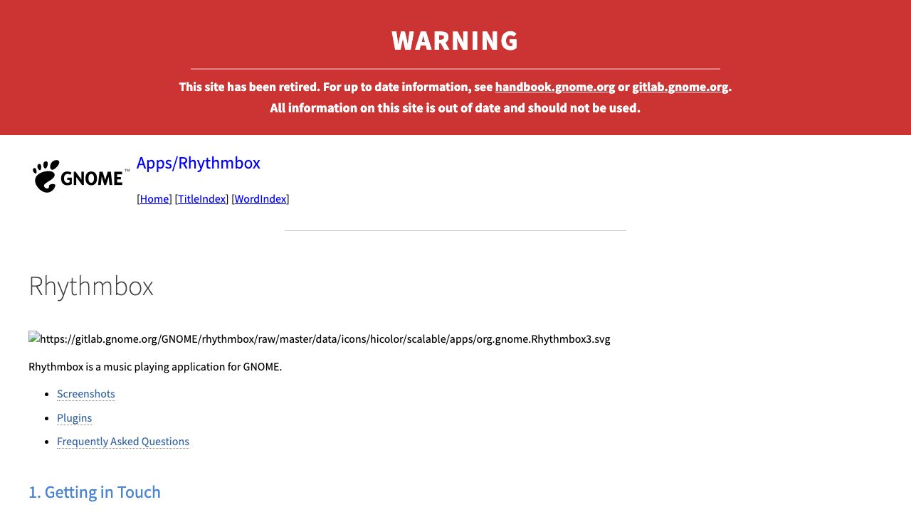 Rhythmbox official website preview