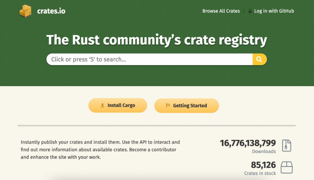 Rust Programming Language interface preview 2