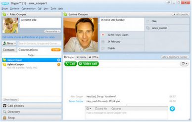 Skype interface preview 3