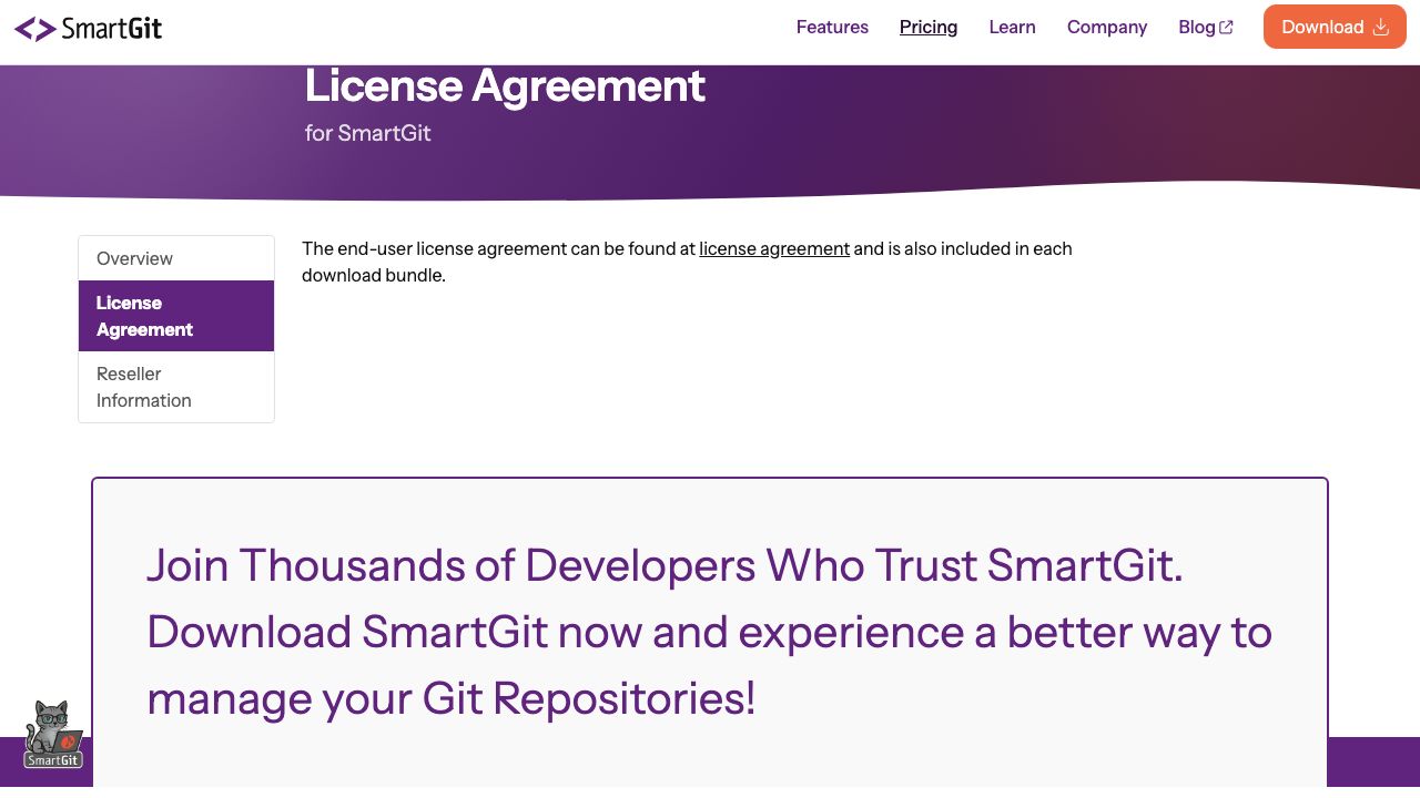 SmartGit official website preview