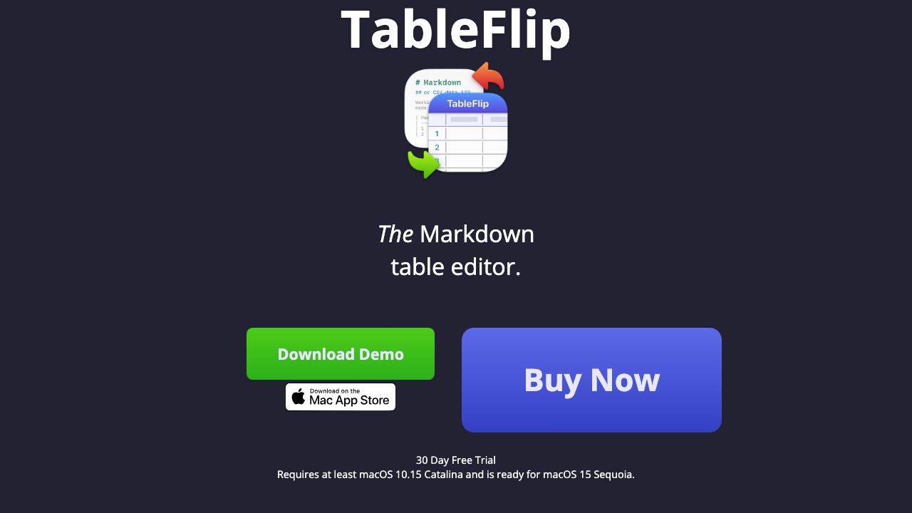 TableFlip official website preview