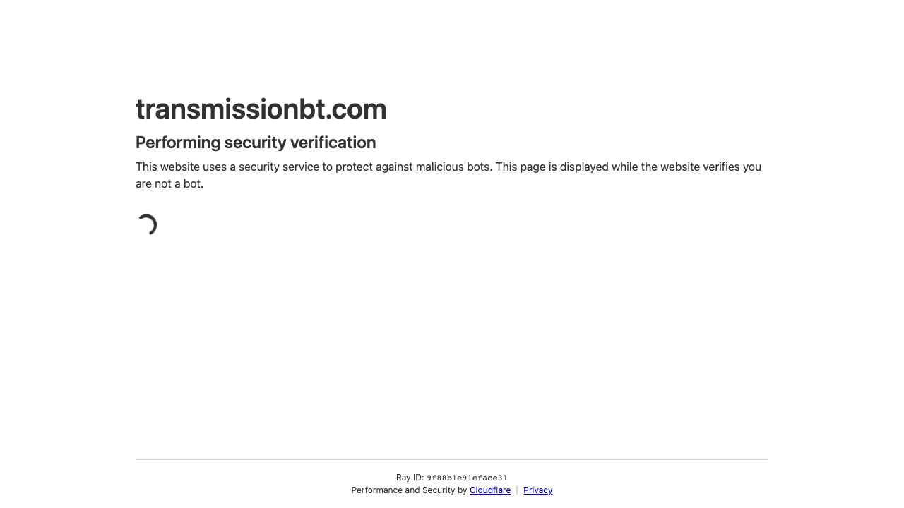 Transmission official website preview