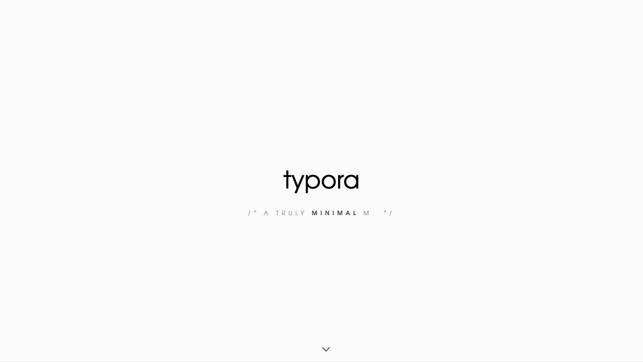 Typora Markdown Editor official website preview