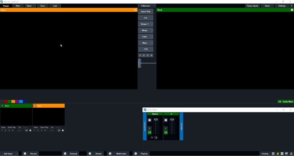 vMix interface preview 1