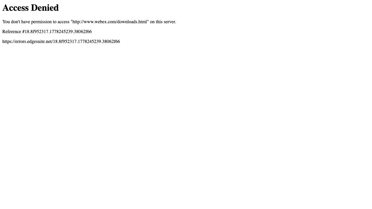Webex Desktop App official website preview