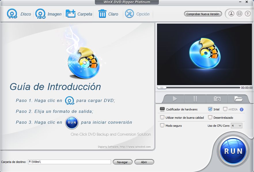 WinX DVD Ripper interface preview 1
