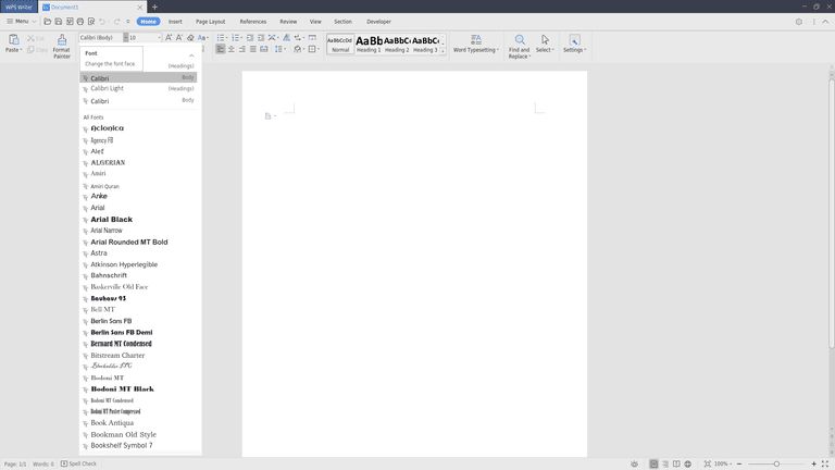 WPS Office interface preview 1